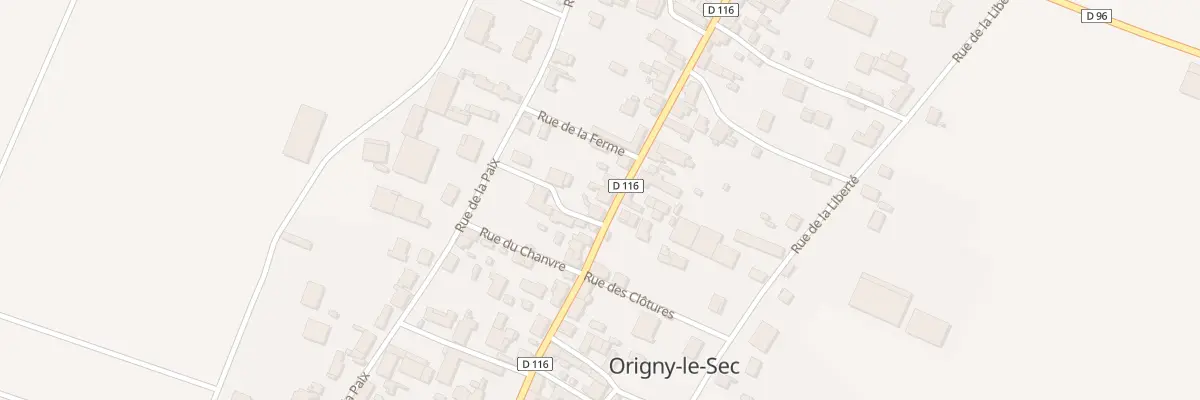 Plan du 65 Rue de la République à Origny-le-Sec