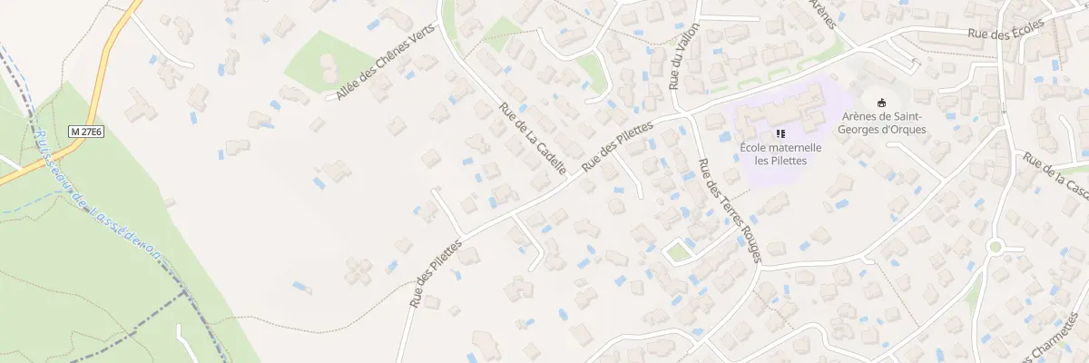Plan du 1 Rue de la Cadelle à Saint-Georges-d’Orques