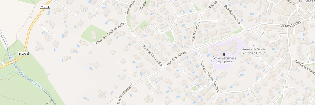 Plan du 6 Rue de la Cadelle à Saint-Georges-d’Orques