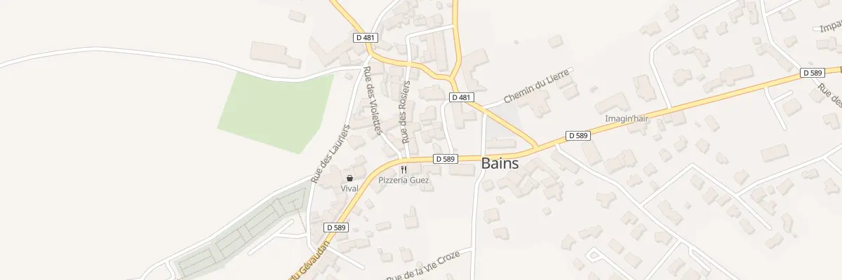 Plan du 1056 Rte du Gévaudan à Bains