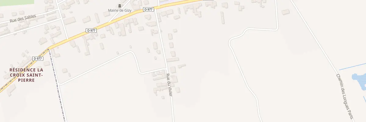 Plan du 1B Rue du Vivier à Gizy