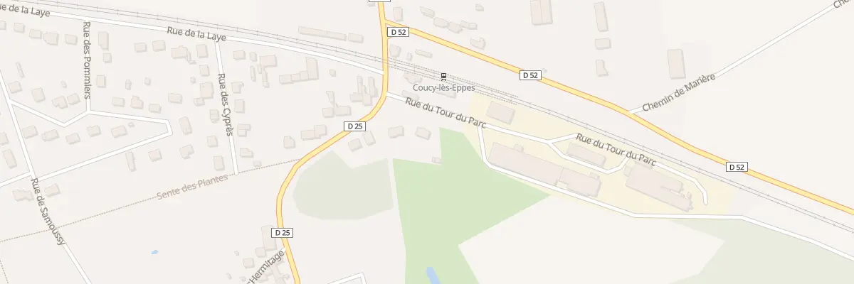 Plan du 62 Rue du Tour du Parc à Coucy-lès-Eppes