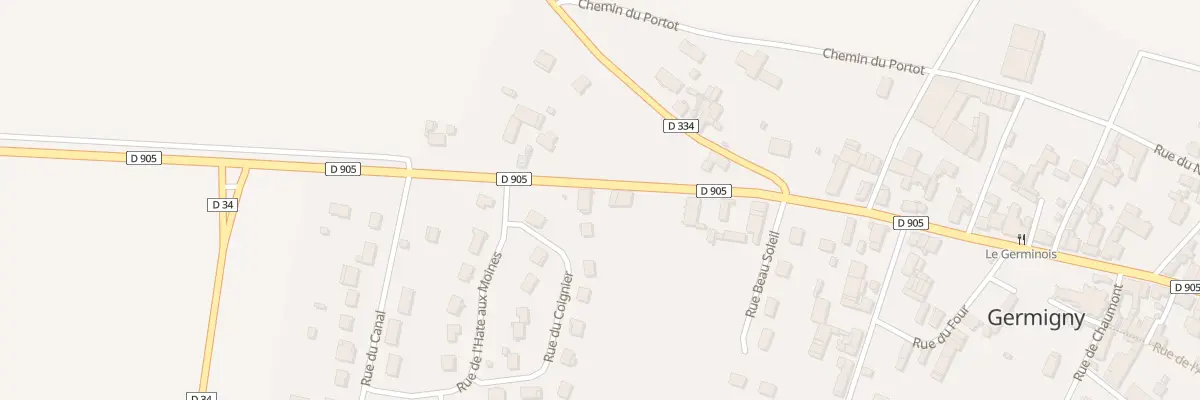 Plan du 31 Rte de St Florentin à Germigny