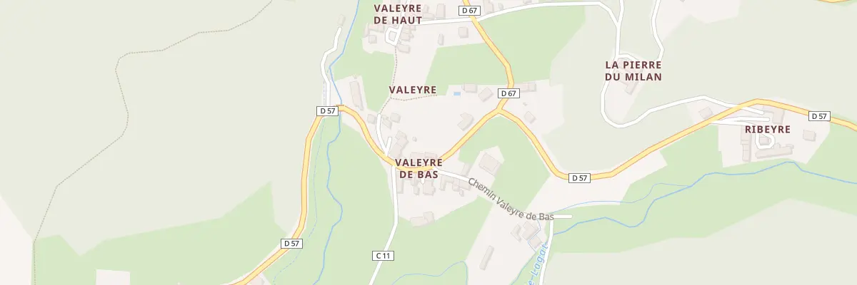 Plan du 1831 Rte de Valeyre à Ambert