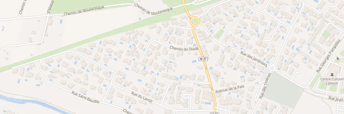 Plan du 77 Che du Stade à Fabrègues