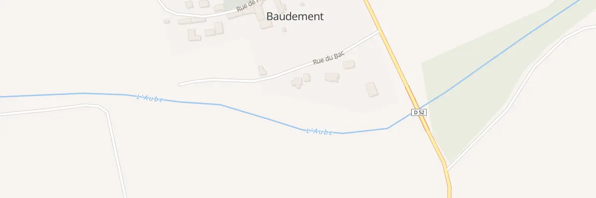 Plan du 3 Rue du Bac à Baudement