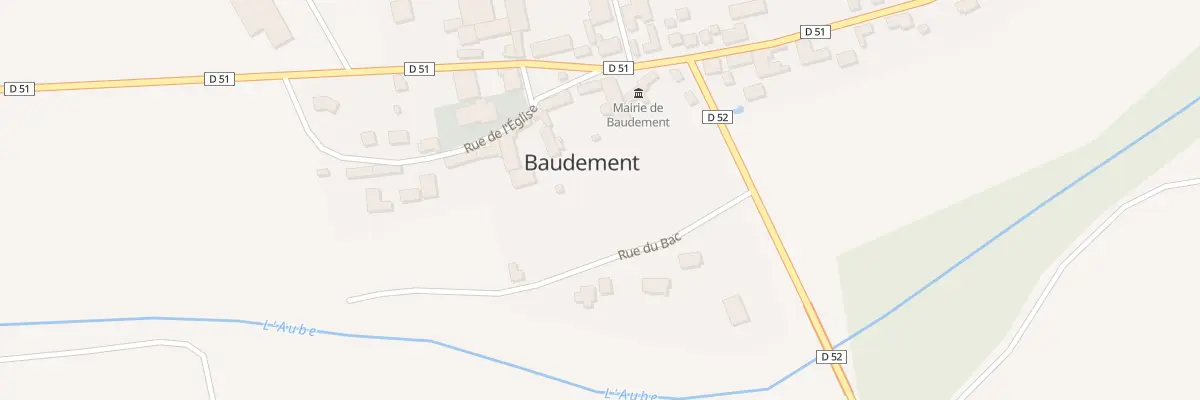 Plan du 2 Rue de l’Eglise à Baudement