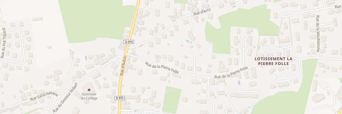 Plan du 9 Rue de la Pierre Folle à Bourbon-Lancy