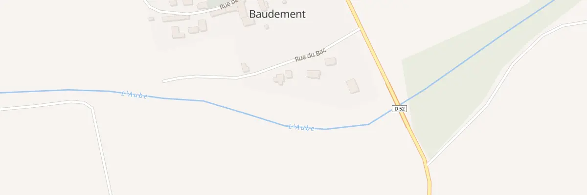 Plan du 1 Rue du Bac à Baudement