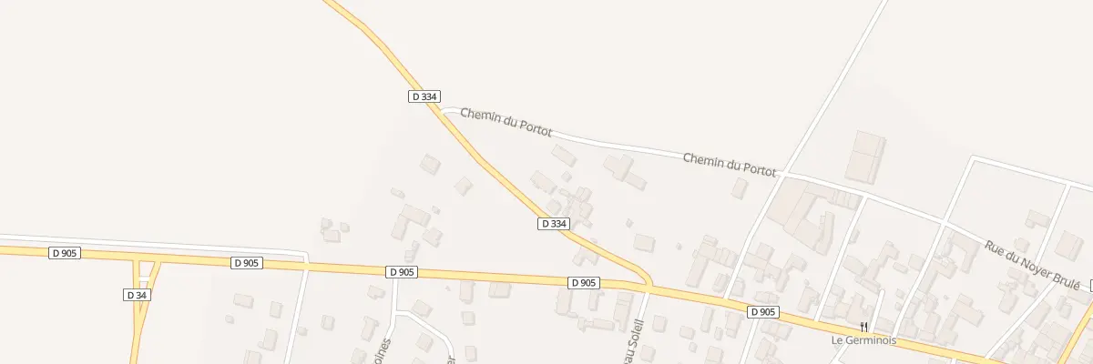 Plan du 12 Rue des 12 Poiriers à Germigny