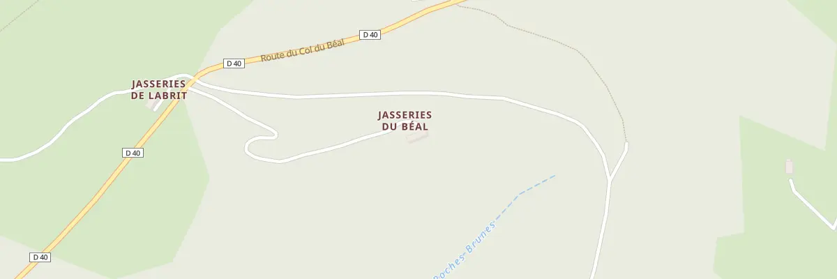Plan du 5187 Jasseries du Beal à Saint-Pierre-la-Bourlhonne