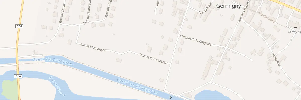 Plan du 26X Rue du Chêne à Germigny