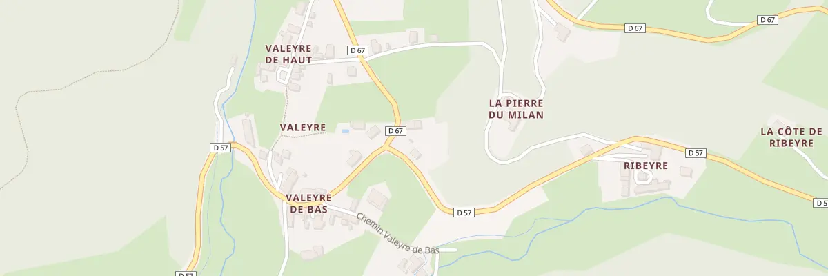 Plan du 21 Rte de Richard de Bas à Ambert