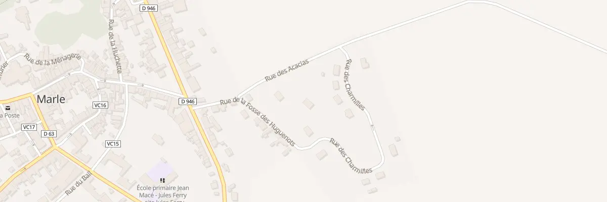 Plan du 7 Rue de la Fosse des Huguenots à Marle