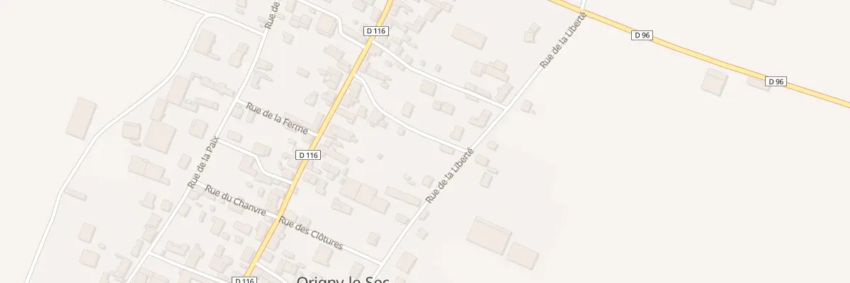 Plan du 65 Rue de la Liberté à Origny-le-Sec