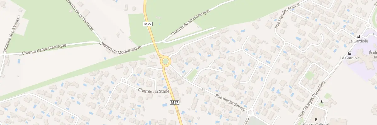 Plan du 196 Rue des Jardiniers à Fabrègues