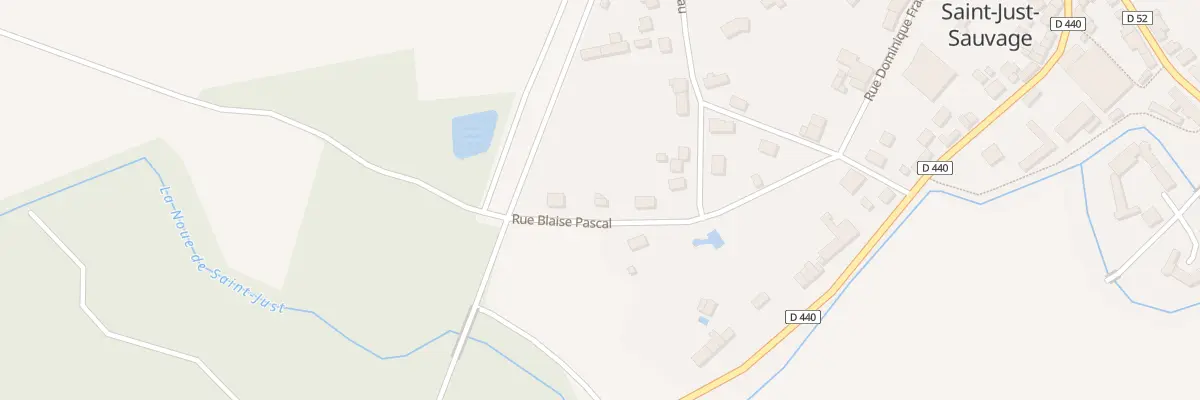 Plan du 6 Rue Blaise Pascal à Saint-Just-Sauvage