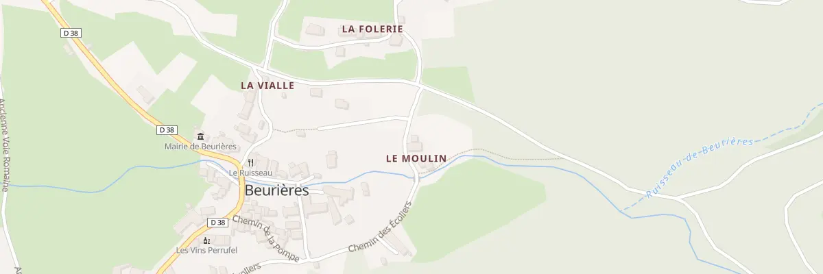 Plan du 5006 Le Bourg à Beurières