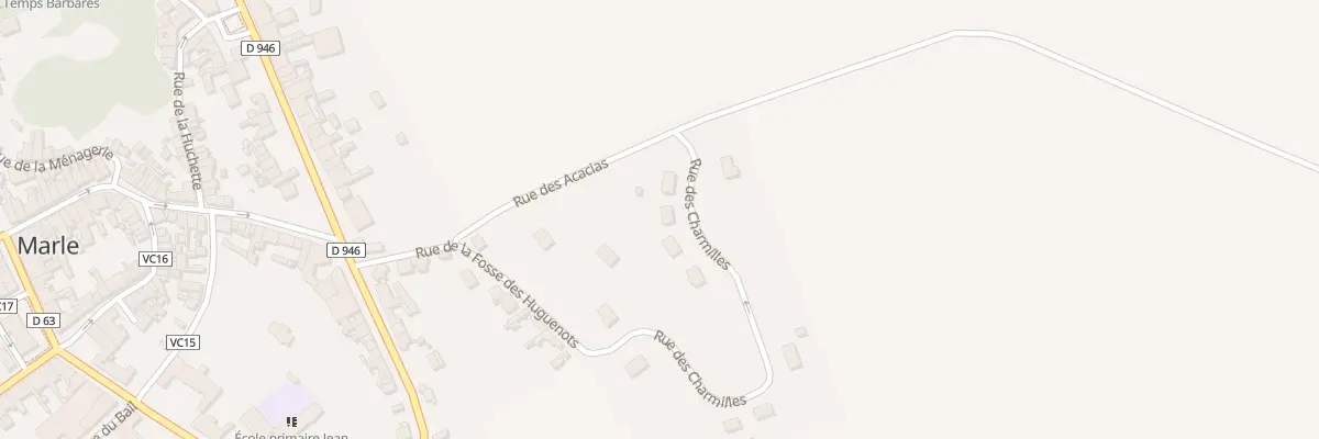 Plan du 11 Rue des Charmilles à Marle