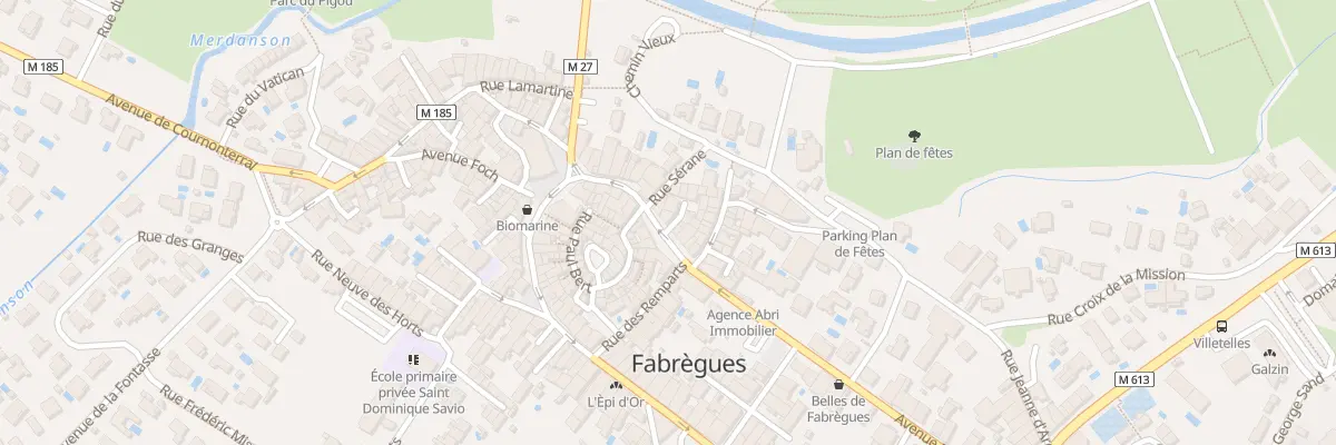 Plan du 8 Pl du Huit Mai 1945 à Fabrègues