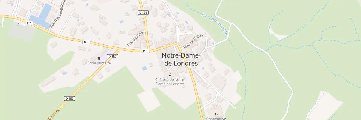 Plan du 1 Rue de l’ Eglise à Notre-Dame-de-Londres