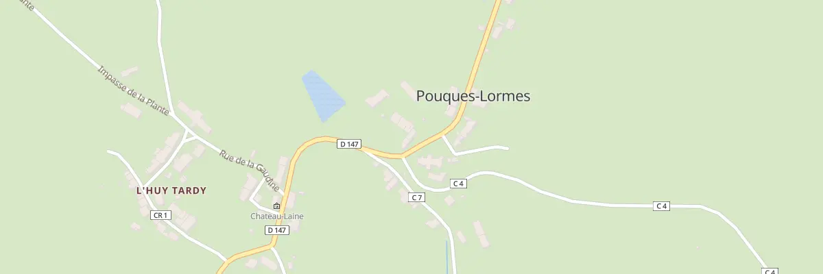 Plan du 43 Le Bourg à Pouques-Lormes