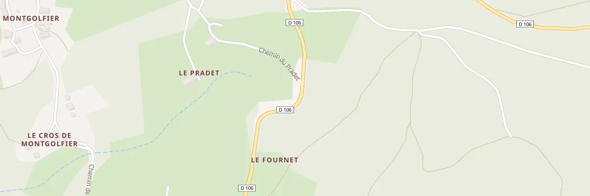 Plan du 163 Che du Pradet à Ambert
