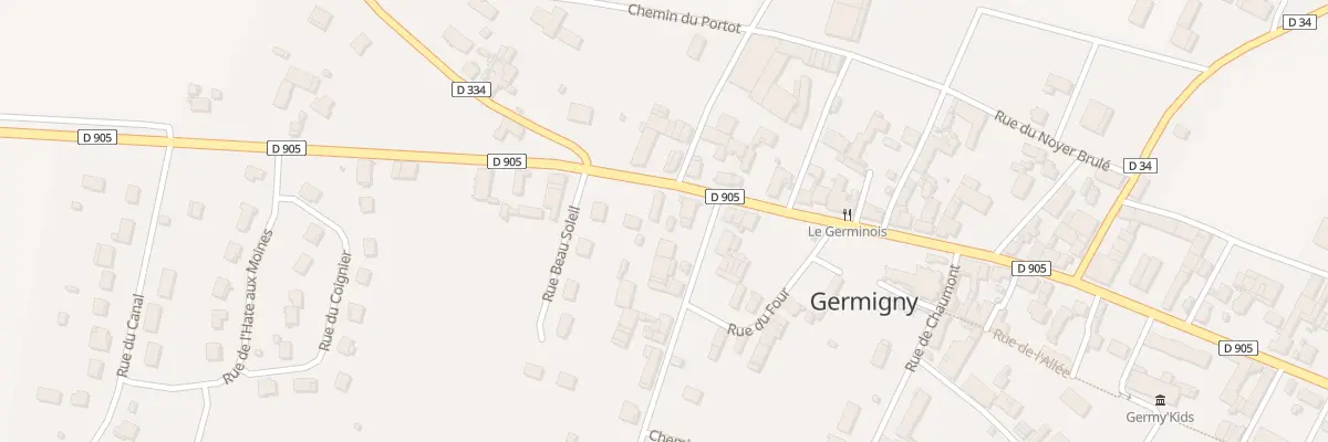 Plan du 21 Rte de St Florentin à Germigny