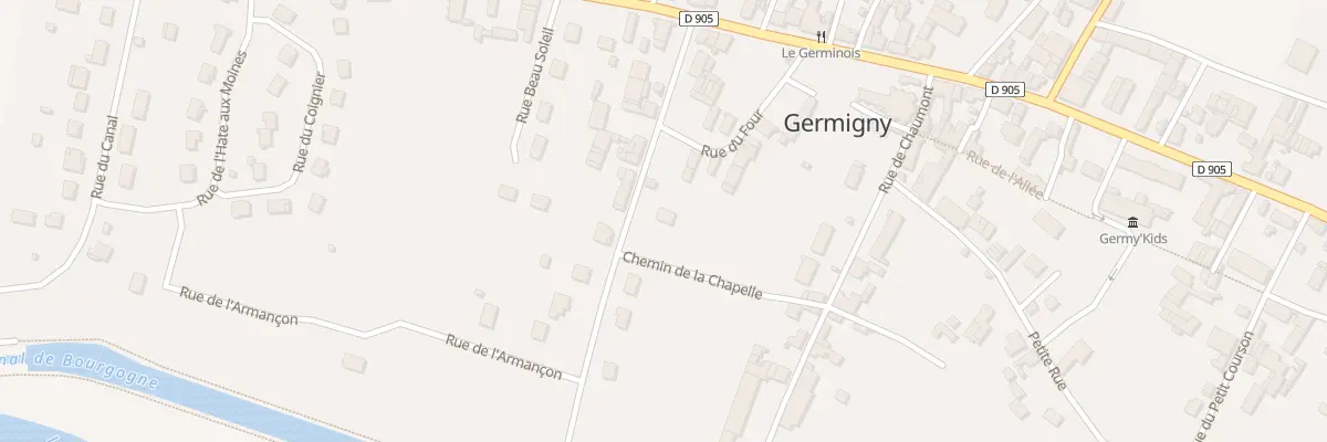 Plan du 15X Rue du Chêne à Germigny