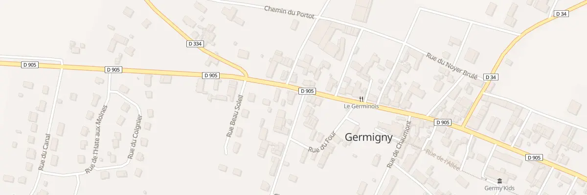 Plan du 2 Rue du Chêne à Germigny