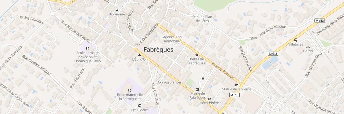 Plan du 5386 Rue du Prof Blaise à Fabrègues