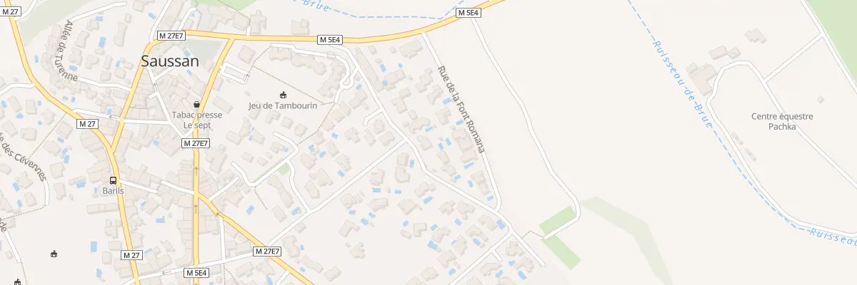 Plan du 1 Rue des Chasseurs à Saussan