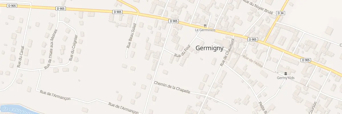 Plan du 15 Rue du Four à Germigny