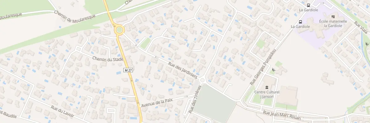 Plan du 5446 Rue des Jardiniers à Fabrègues