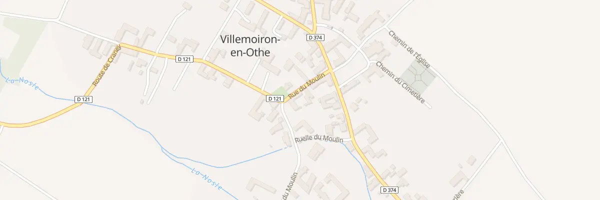 Plan du 1 Rue du Moulin à Villemoiron-en-Othe