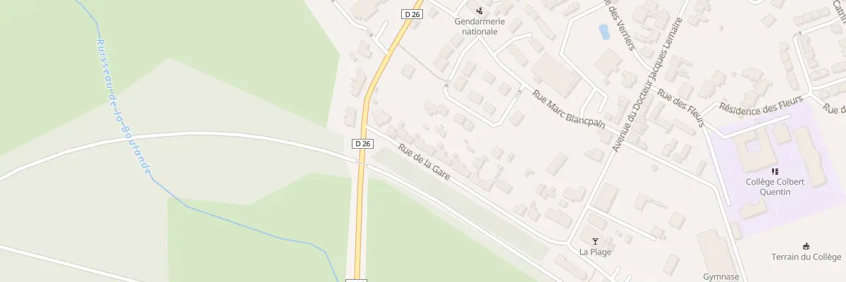 Plan du 22 Rue de la Gare au Nouvion-en-Thiérache