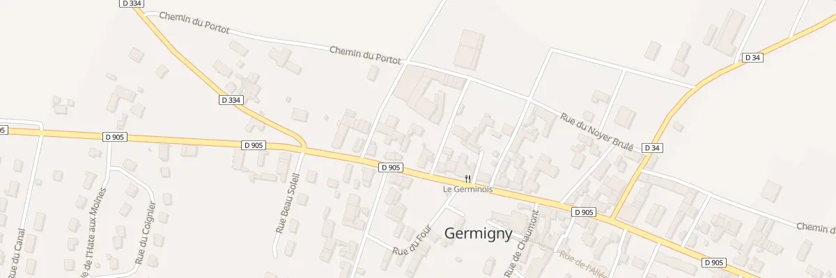 Plan du 32 Rte de St Florentin à Germigny