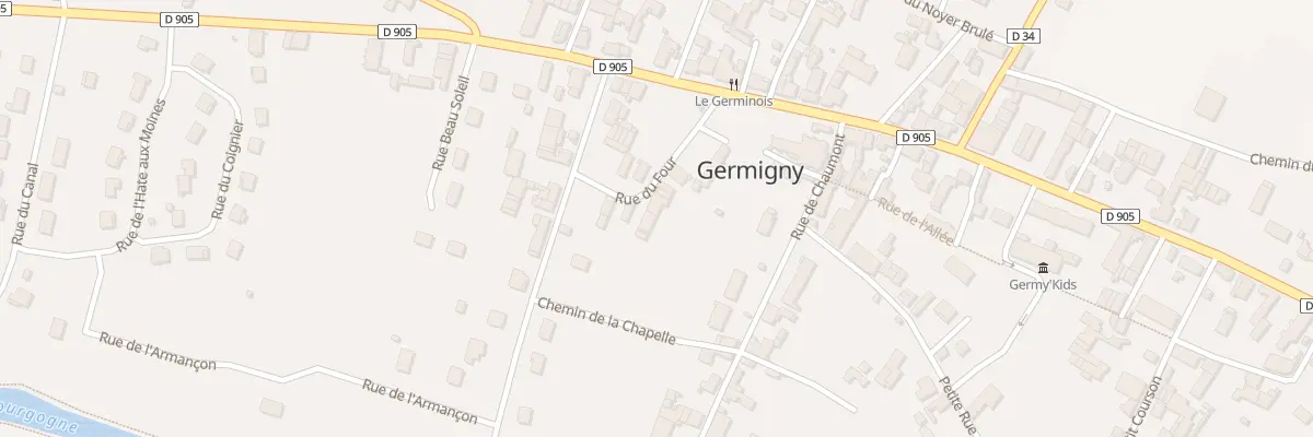 Plan du 7 Rue du Four à Germigny