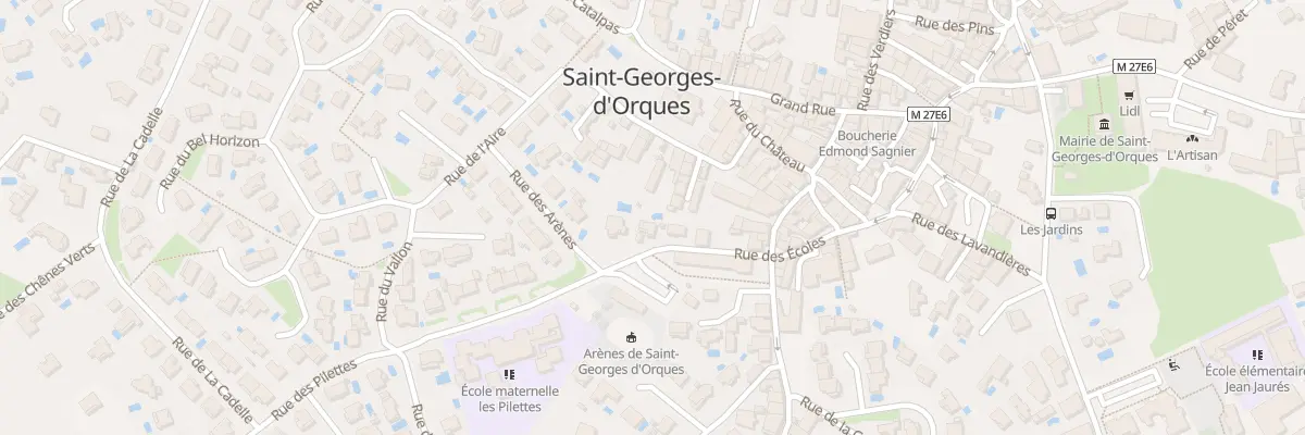 Plan du 5546 Rue des Ecoles à Saint-Georges-d’Orques