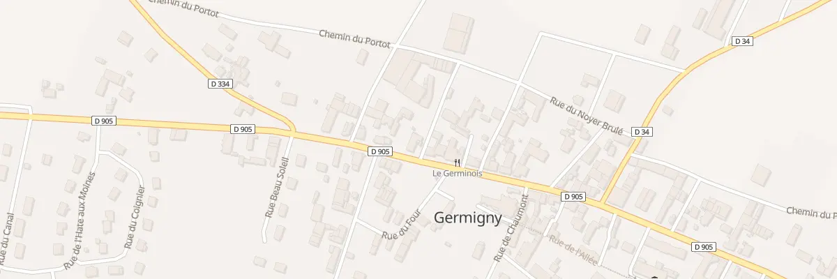 Plan du 30 Rte de St Florentin à Germigny