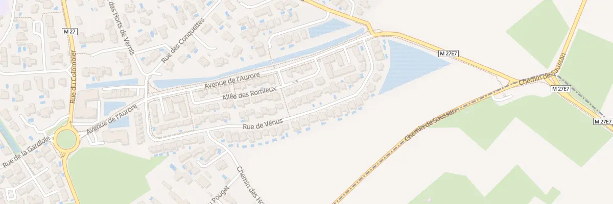 Plan du 25 Rue de Venus à Saussan