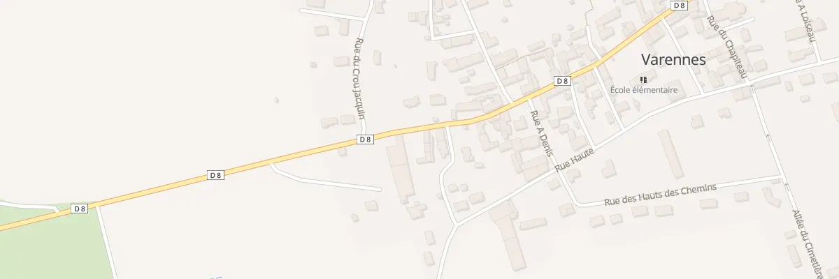 Plan du 14 Gr Grande Rue à Varennes