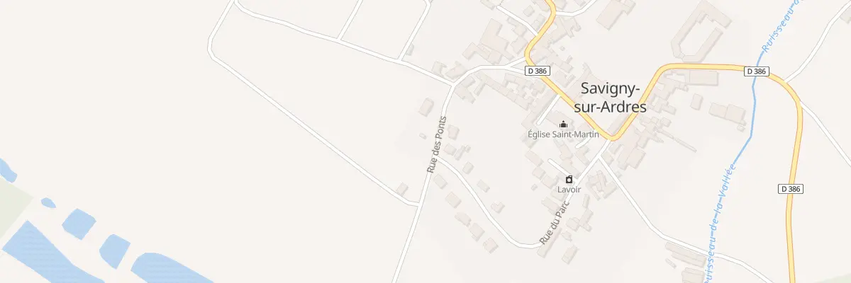 Plan du 8 Rue des Ponts à Savigny-sur-Ardres