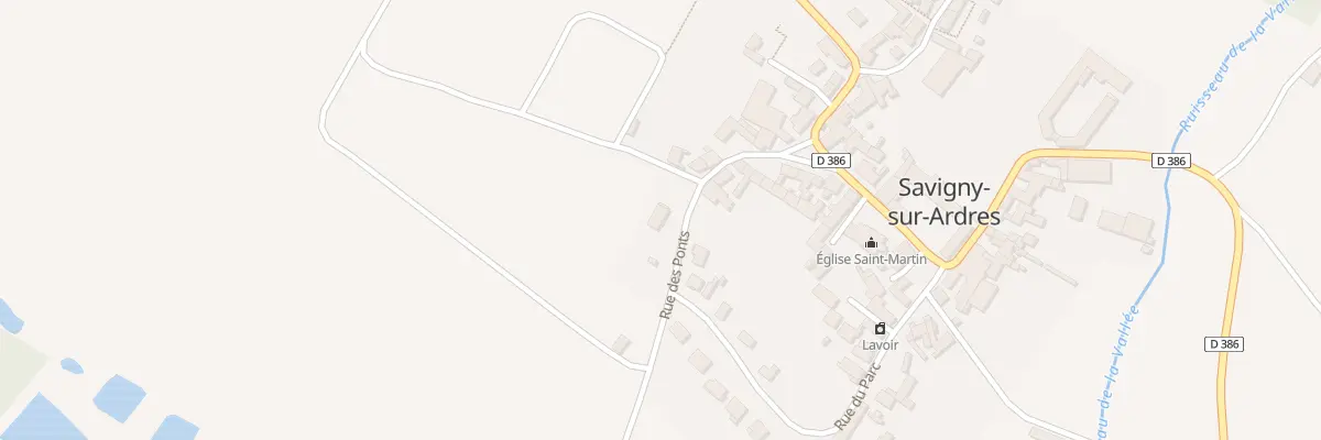 Plan du 6B Rue des Ponts à Savigny-sur-Ardres