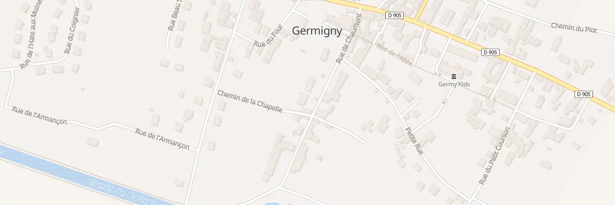 Plan du 10 Rue de Chaumont à Germigny