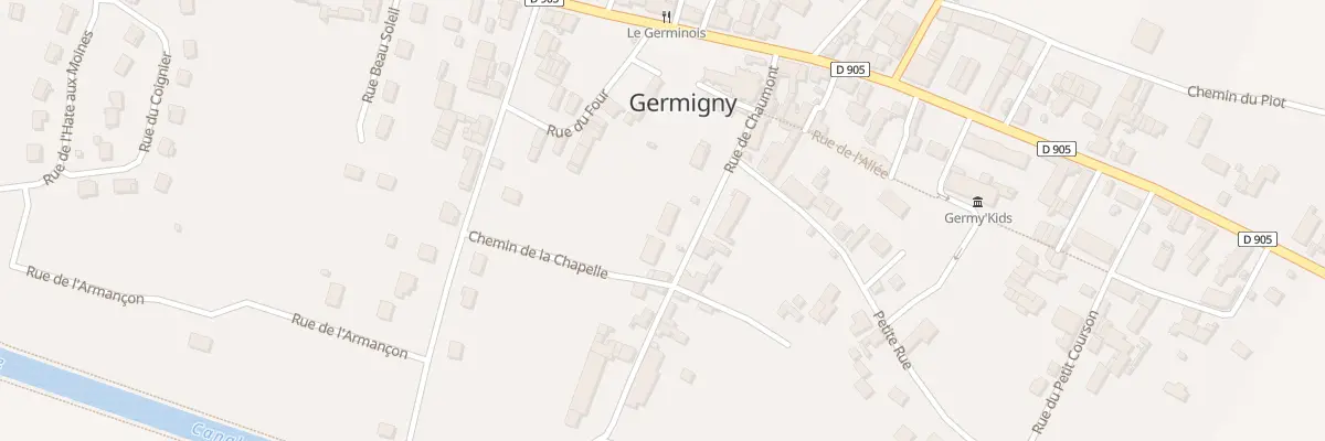 Plan du 8 Rue de Chaumont à Germigny