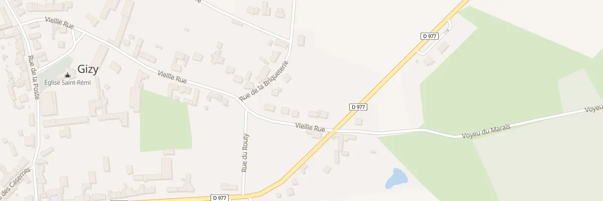 Plan du 30 Vieille Rue à Gizy