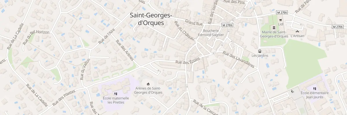 Plan du 12 Rue des Ecoles à Saint-Georges-d’Orques