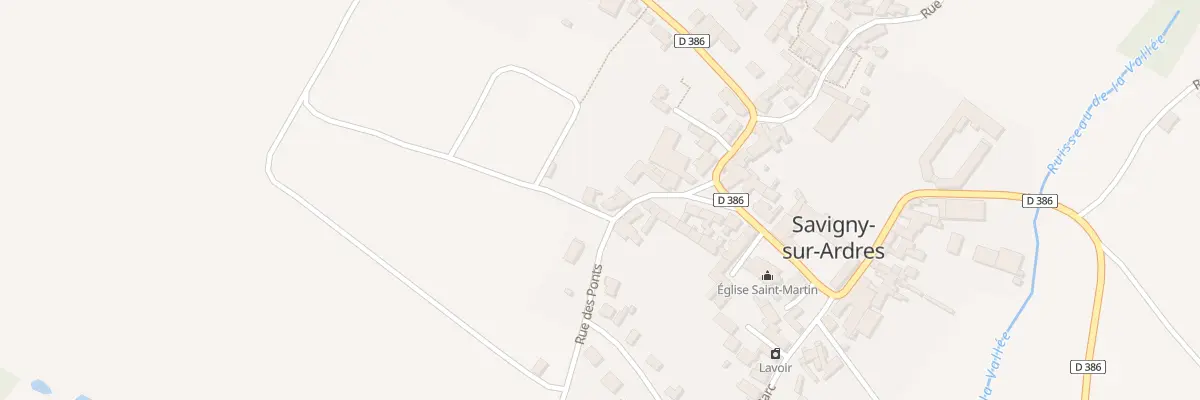 Plan du 6 Rue des Ponts à Savigny-sur-Ardres