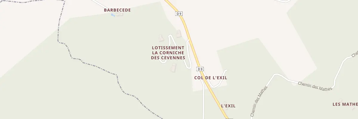 Plan du 5344 Lot La Corniche des Cevennes à Moissac-Vallée-Française